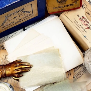 Vintage Powder Paper Sheets