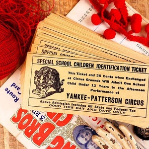 1940s Yankee-Patterson Circus Tickets