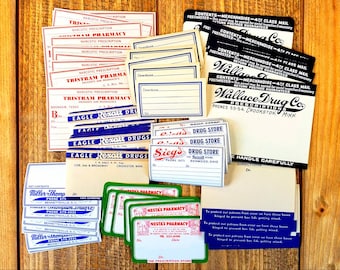8 Piece Prescription Pharmacy Labels