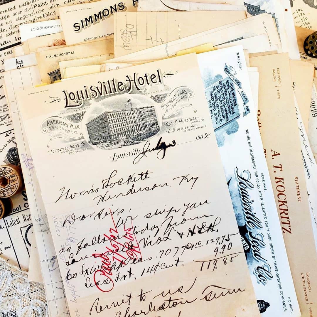 Antique Billheads and Receipts Assortment - Etsy 日本