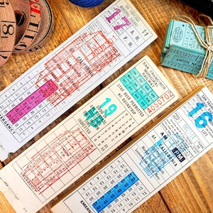 Vintage San Francisco Municipal Railway Tickets