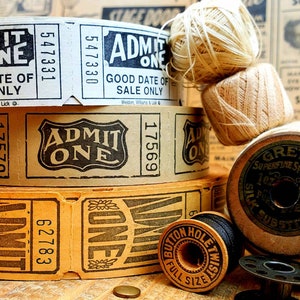 Rare &quot;Admit One&quot; Ticket Collection (6-teiliges Set)