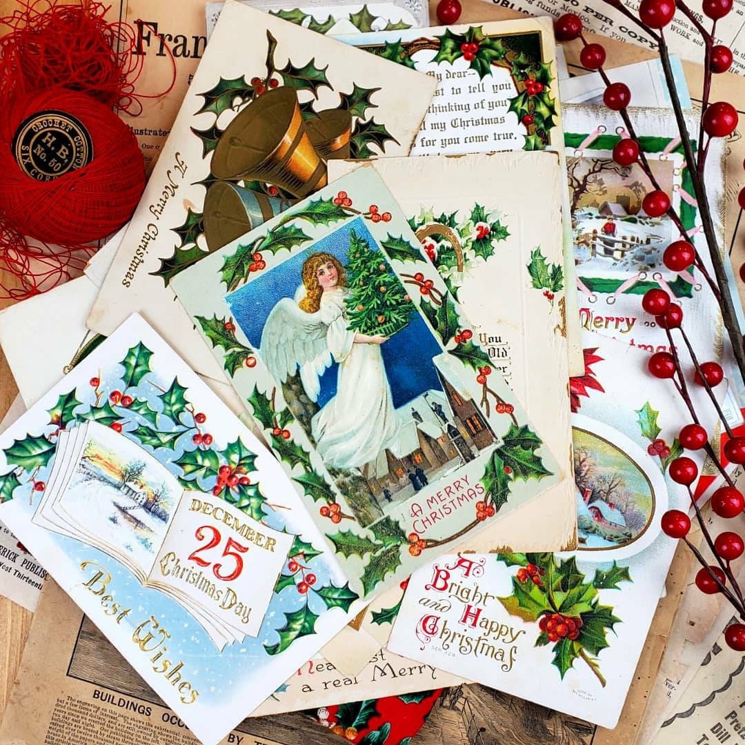 Vintage Christmas Postcards Etsy