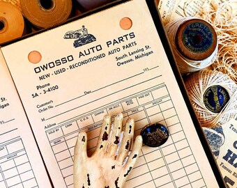1950s Owosso Auto Parts Receipts