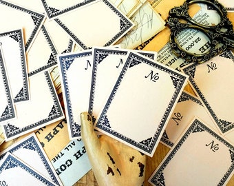 Antique Style Frame Labels