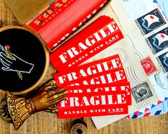 Vintage Dennison "Fragile" Labels