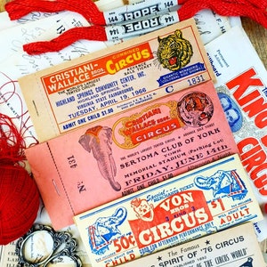 Vintage Circus Tickets