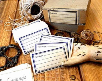 Vintage Prescription Directions Labels