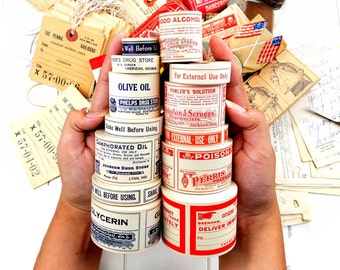 Vintage Druggist Pharmacist Label Collection