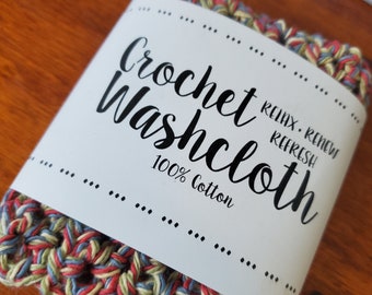 Crochet Dish Cloth, Cotton Crochet Dish Cloth, Cotton Dish Cloths, Eco Friendly Gift Ideas, Housewarming Gift Ideas, Stocking Stuffers