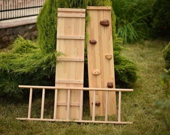 toddler climbing frame wooden