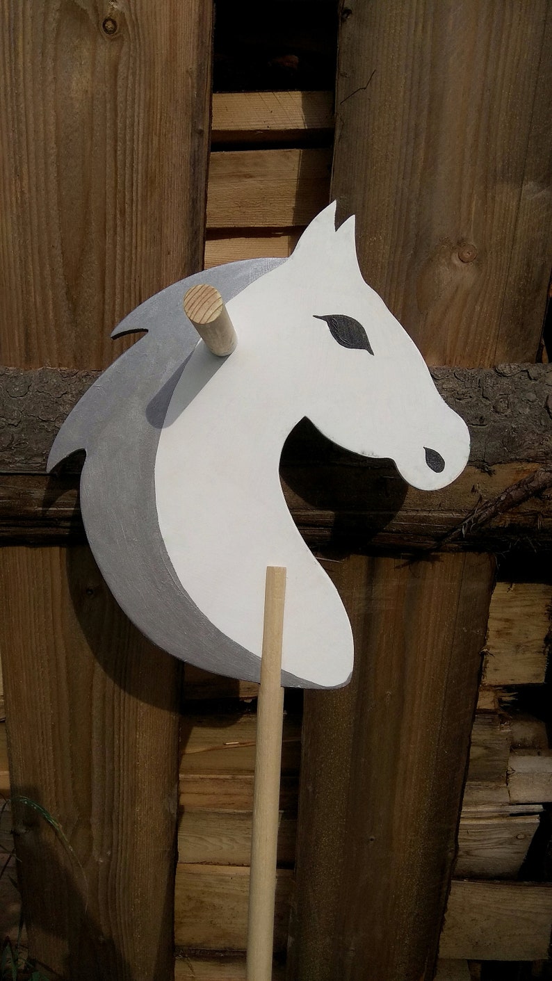 wooden horse toy stick