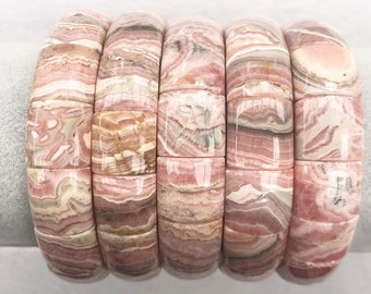 Rhodochrosite bracelet Genuine Root Chakra Bracelet Grounding Protection Meditation Bracelet Yoga Jewelry