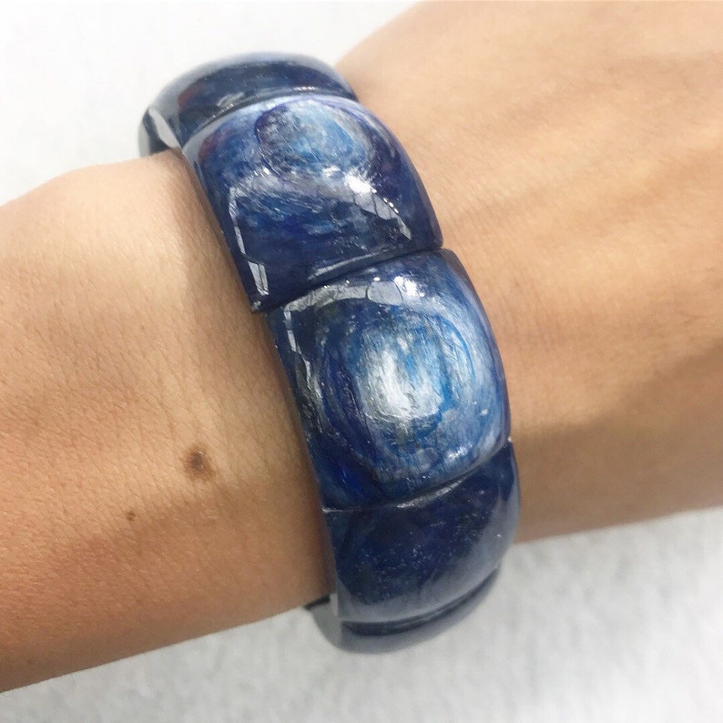 Kyanite Root Chakra Bracelet Grounding Protection Meditation Bracelet Yoga Jewelry