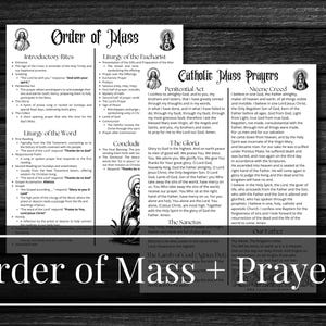 Ordine cattolico della messa e delle preghiere stampabili