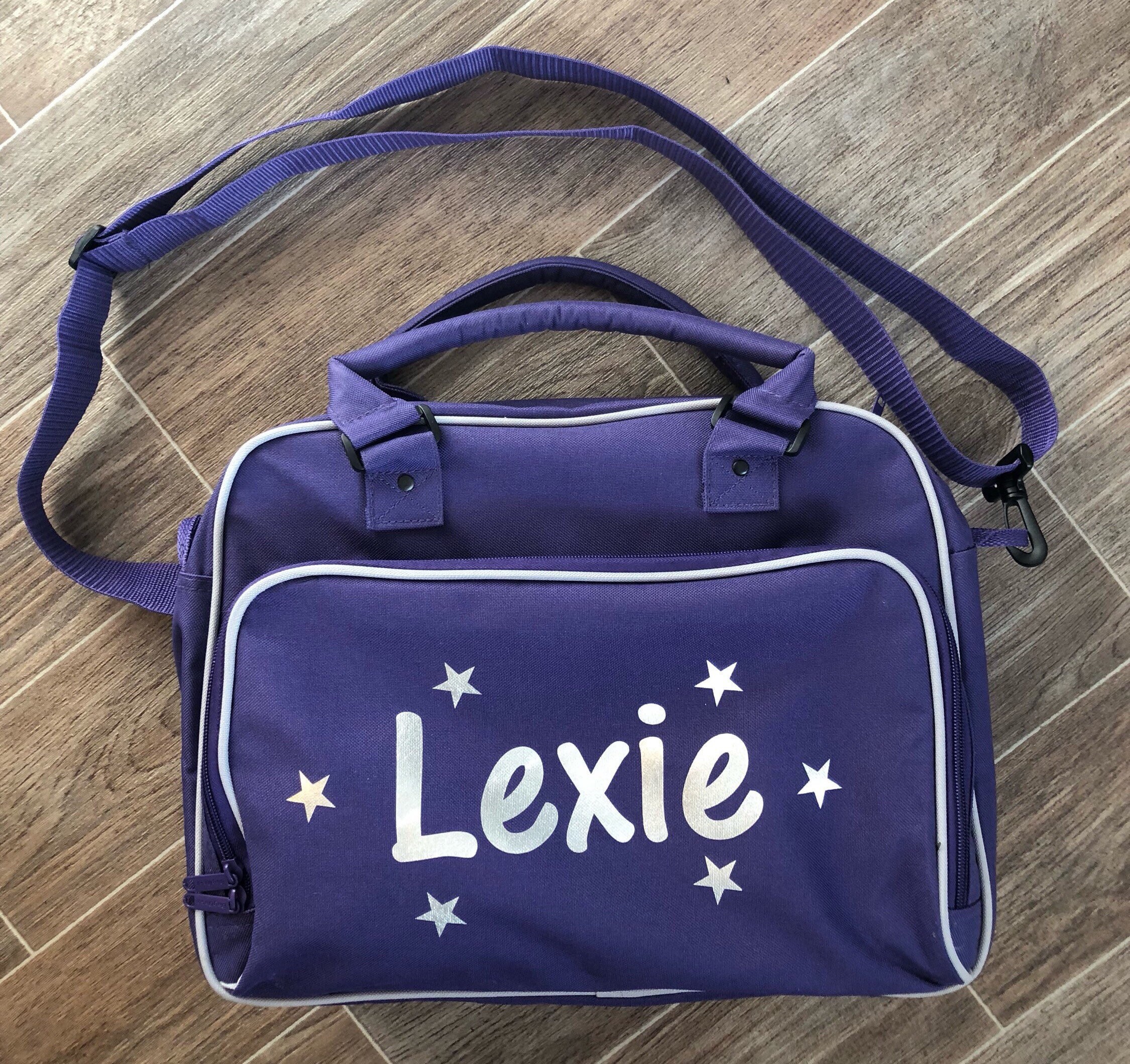 Personalised Dance Bag Personalised Ballet Bag Purple Dance Etsy UK