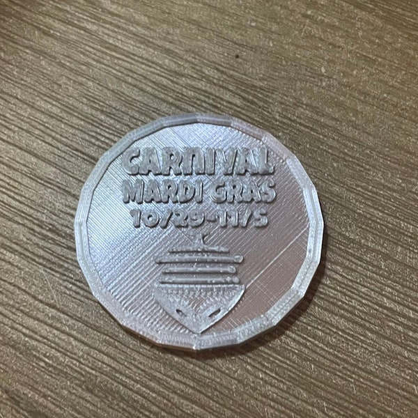 Personalized 3D Printed Custom Cruising Coin - Unique Gift for Cruise Gift Exchanges