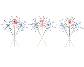 4. Juli Aquarell PNG - Aquarell Wunderkerze Feuerwerk Clipart für digitalen Download, Sublimation und Drucksachen