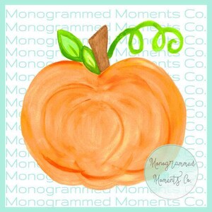 Pumpkin Watercolor Clipart - Fall - Fall Watercolor - Watercolor - PNG - Digital Download - Printable Artwork Design