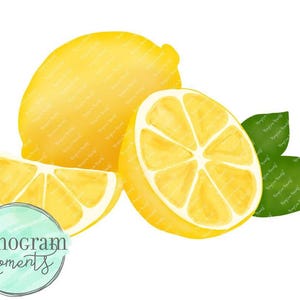 Aquarell Sommer PNG - Aquarell Zitronen Clipart für digitalen Download, Sublimation und Drucksachen