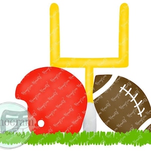 Watercolor Football PNG -  Watercolor Football Clipart for Digital Download, Sublimation, and Printables