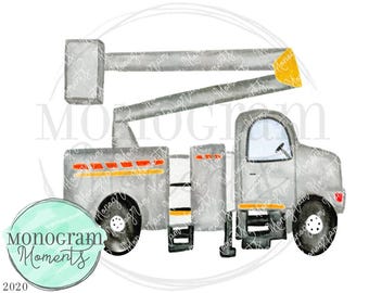 Lights up the World/Lineman LKW für Sublimation/Lineman LKW PNG/Bucket Truck/Power Lineman/Bucket Truck Digital Download/Lineman PNG