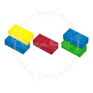 Watercolor Toys PNG - Watercolor Toy Blocks Clipart for Digital Download, Sublimation, and Printables