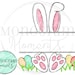 Watercolor Easter PNG - Outlined Easter Bunny Clipart for Digital Download, Sublimation, and Printables