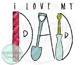 Fars dag png - Jag älskar min pappa, fars dag sublimeringsdesign, fars dag png design