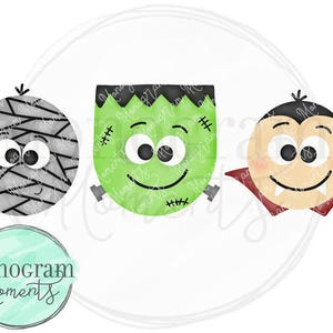 Watercolor Halloween PNG -  Boy&#39;s Halloween Costume Trio Clipart for Digital Download, Sublimation, and Printables