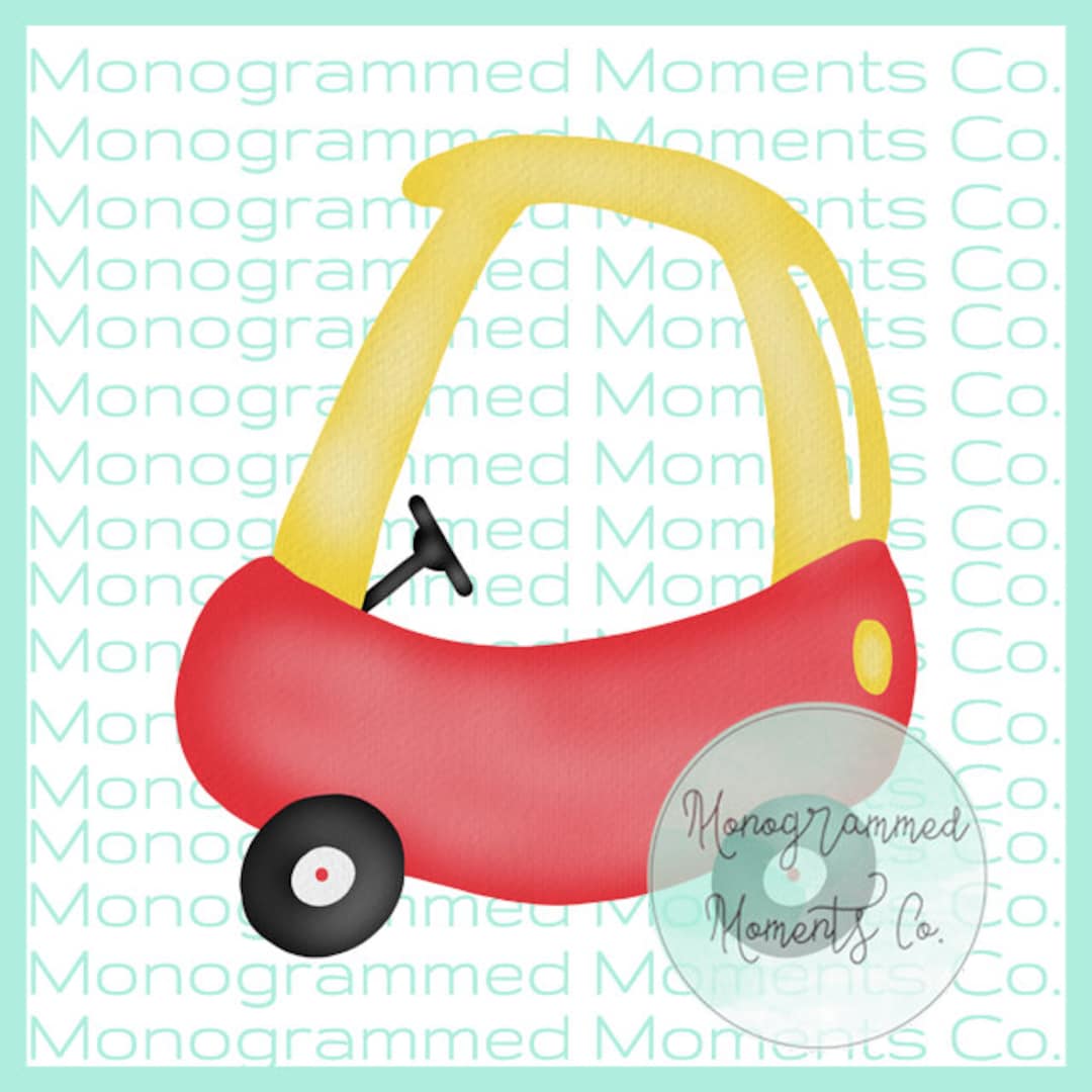 Cozy Coupe Watercolor Clipart Little Tikes Coupe PNG Digital Download