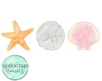 Watercolor Beach PNG -  Watercolor Summer Clipart for Digital Download, Sublimation, and Printables