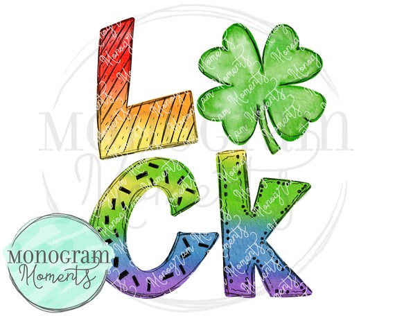 Watercolor St Shamrock Clipart for Digital Download Sublimation and Printables Patrick/'s Day PNG