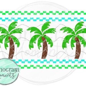 Watercolor Summer PNG -  Watercolor Beach Palm Trees Clipart for Digital Download, Sublimation, and Printables