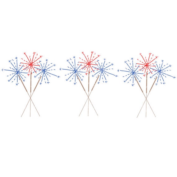 Aquarell 4 Juli Png Aquarell Sparkler Feuerwerk Clipart Fur Etsy