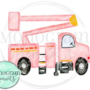 Pink Lineman Truck for Sublimation/Lineman Truck PNG/Bucket Truck/Power lineman/Bucket Truck Digital Download/Lights up the World/Lineman PN