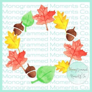 Fall Leaves Watercolor Clipart - Fall Watercolor - Watercolor - PNG - Digital Download - Printable Artwork Design