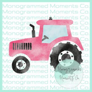 Watercolor Tractor PNG/ Tractor Sublimation Design/Boys Sublimation Tractor PNG
