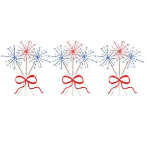 Watercolor 4th of July PNG - Watercolor Sparkler Fireworks Clipart for Digital Download, Sublimation, and Printables image 1