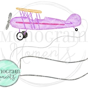 Aquarell Sommer PNG - Strand-Flugzeug des Mädchens Clipart für digitalen Download, Sublimation und Drucksachen