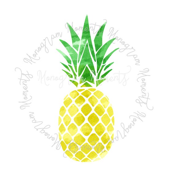 Download Watercolor Pineapple Png Summer Pineapple Clipart For Etsy