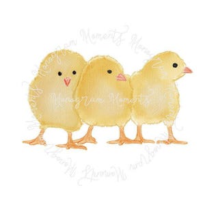Acuarela de Pascua PNG - Clipart de pollitos de acuarela para descarga digital, sublimación e imprimibles