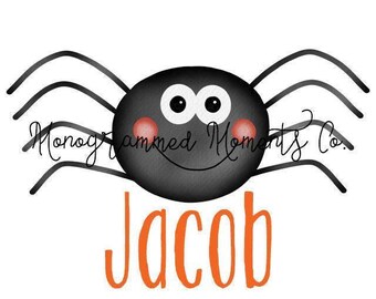 Watercolor Halloween PNG Spider and Web Digital Download Printable Artwork Sublimation Design