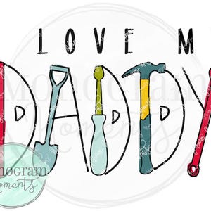 Fête des pères png - J'aime mon papa, design sublimation fête des pères, design png des pères