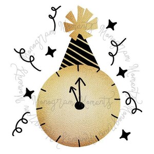 Aquarelle PNG du nouvel an - Clipart du nouvel an à télécharger et à imprimer par sublimation
