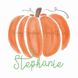 Pumpkins Watercolor Clipart - Orange Fall - PNG - Sublimation Digital Download - Printable Artwork Design - Toddler Fall Gift