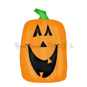 Watercolor Pumpkin Clipart  - Happy Pumpkin - PNG - Sublimation Design - Digital Download - Printable Artwork Design