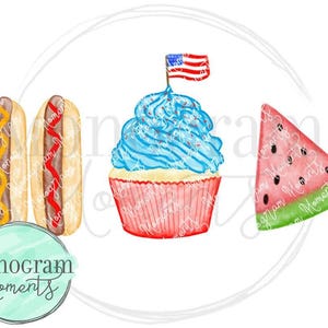 Aquarell 4. Juli PNG - Aquarell 4. Juli Kochen Clipart für digitalen Download, Sublimation und Drucksachen