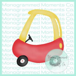 Cozy Coupe Watercolor Clipart Little Tikes Coupe PNG Digital Download Printable Artwork Design Toddler Boy and Girl Designs