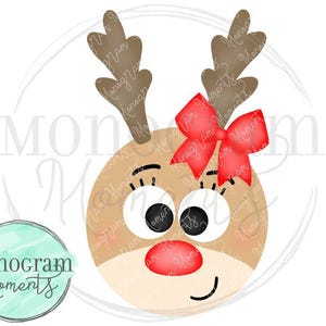 Aquarell Weihnachten PNG - Weihnachten Rentier des Mädchens Clipart für digitalen Download, Sublimation und Drucksachen